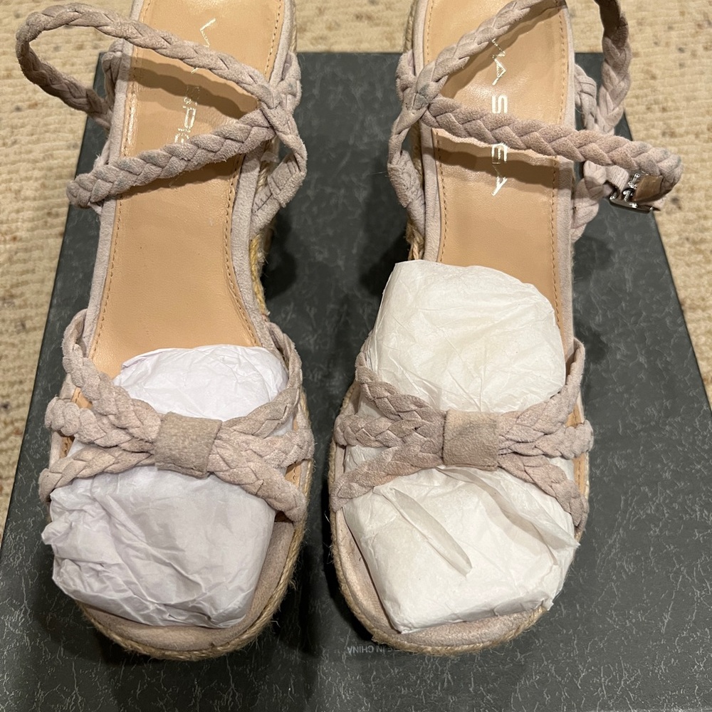 Via Spiga Empire Taupe Wedges